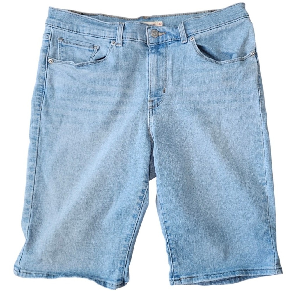 Levis Classic Jorts Bermuda Shorts Womens 30 Light Wash Blue Denim Mid Rise